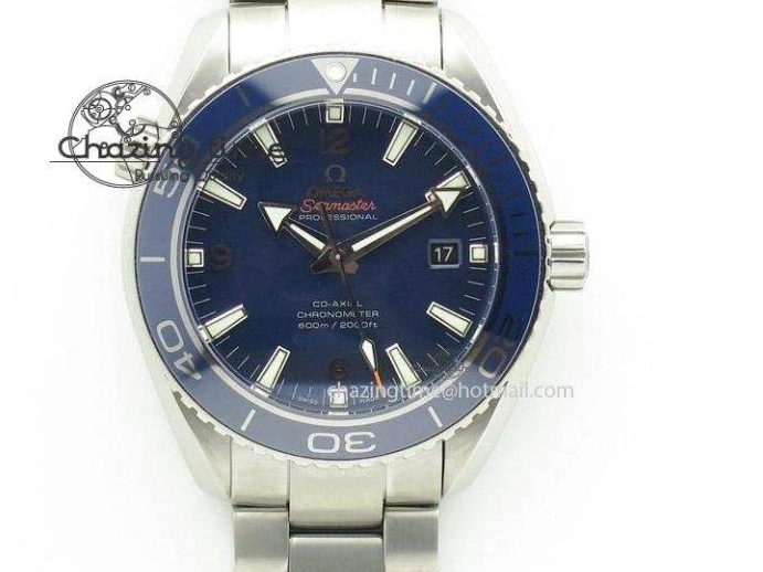 0201 Seamaster Diver 300M SS Blue Ceramic Bezel JVSF 1:1 Best Edition Blue Dial on SS Bracelet A SportInspired 7792